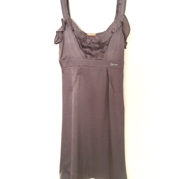 GALLIANO Silk Fit & Flare Dress - Picture 2 of 16